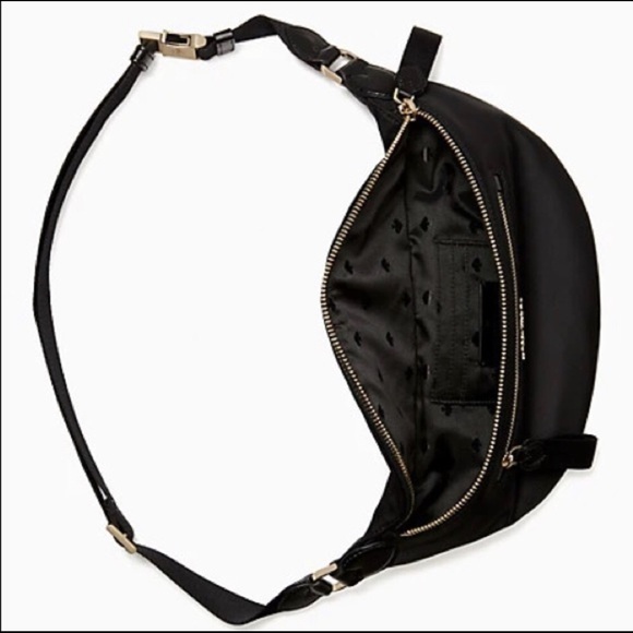 โ ๏ธ ๐ kate spade Chelsea Monstera Leaves Print Nylon Belt Bag Fanny Pack, Green - Picture 7 of 10